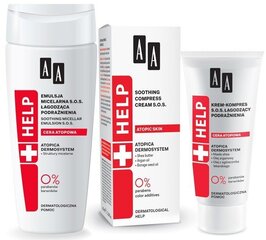 Lõhnatu puhastusgeel-kreem näo atoopilisele nahale AA Help 150 ml hind ja info | Näokreemid | hansapost.ee