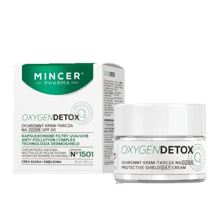 Kaitsev päevakreem Mincer Pharma Oxygen Detox SPF20 Nr.1501 50 ml цена и информация | Näokreemid | hansapost.ee