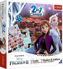 Lauamäng 2 in 1 Trefl Jäätunud 2 (Frozen 2) Ludo Snakes and Ladders/Maod ja redelid hind ja info | Trefl Laste mänguasjad alates 3.a | hansapost.ee