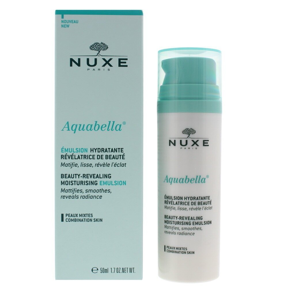 Niisutav näoemulsioon NUXE Aquabella Beauty-Revealing 50 ml цена и информация | Näokreemid | hansapost.ee