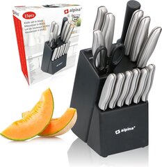 Alpina набор ножей, 15 частей цена и информация | Ножи и аксессуары для них | hansapost.ee