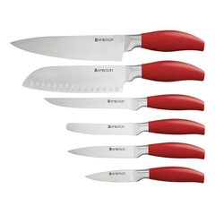 Ambition набор ножей Ombre, 7 частей, красный цена и информация | Ножи и аксессуары для них | hansapost.ee