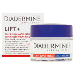 Kortsudevastane öökreem Diadermine Lift+ Super Filler, 50 ml hind ja info | Näokreemid | hansapost.ee