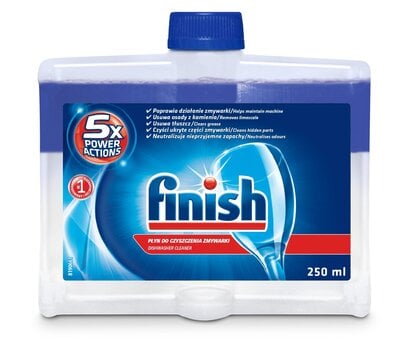 Rasva ja katlakivieemaldaja nõudepesumasinale Finish Dual Action, 250 ml price and information | Dishwashing detergents | hansapost.ee