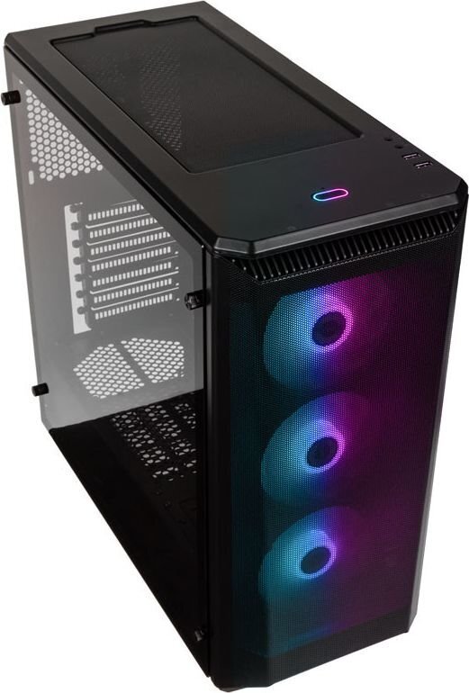 Phanteks korpus Eclipse P400A Midi-Tower Tempered Glass DRGB - schwar - Mini tower - ATX hind ja info | Arvutikorpused | hansapost.ee