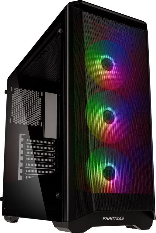 Phanteks korpus Eclipse P400A Midi-Tower Tempered Glass DRGB - schwar - Mini tower - ATX hind ja info | Arvutikorpused | hansapost.ee