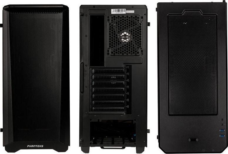 Phanteks korpus Eclipse P400A Midi-Tower Tempered Glass DRGB - schwar - Mini tower - ATX hind ja info | Arvutikorpused | hansapost.ee