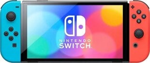 Nintendo Switch OLED NSH007, 64GB, sinine / punane hind ja info | Mängukonsoolid | hansapost.ee