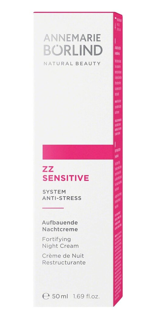 Pinguldav öökreem Annemarie Borlind ZZ Sensitive 50 ml цена и информация | Näokreemid | hansapost.ee