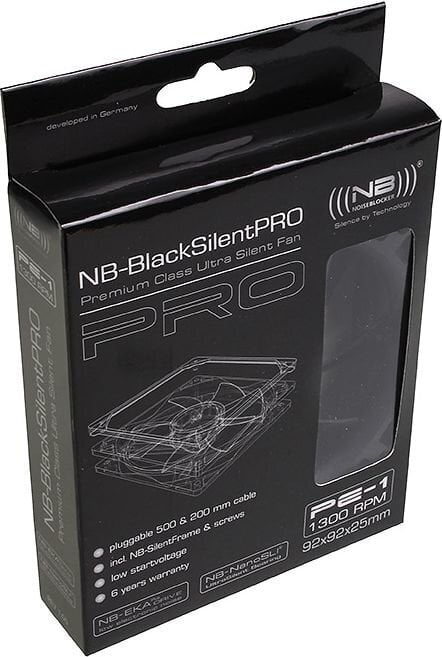 Noiseblocker BlackSilent Pro PE-1 ITR-PE-1 цена и информация | Arvuti ventilaatorid | hansapost.ee