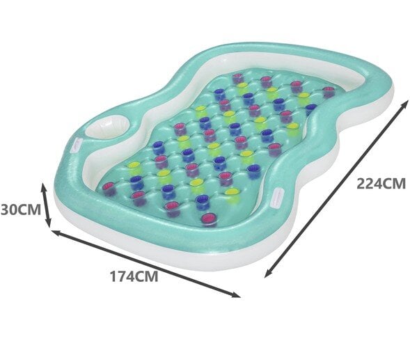 Täispuhutav ujumismadrats Bestway Double Designer Lounge, 216x178 cm цена и информация | Täispuhutavad veemänguasjad ja ujumistarbed | hansapost.ee