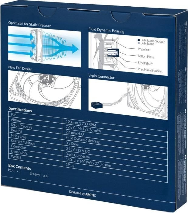 Arctic ACFAN00123A hind ja info | Arvuti ventilaatorid | hansapost.ee