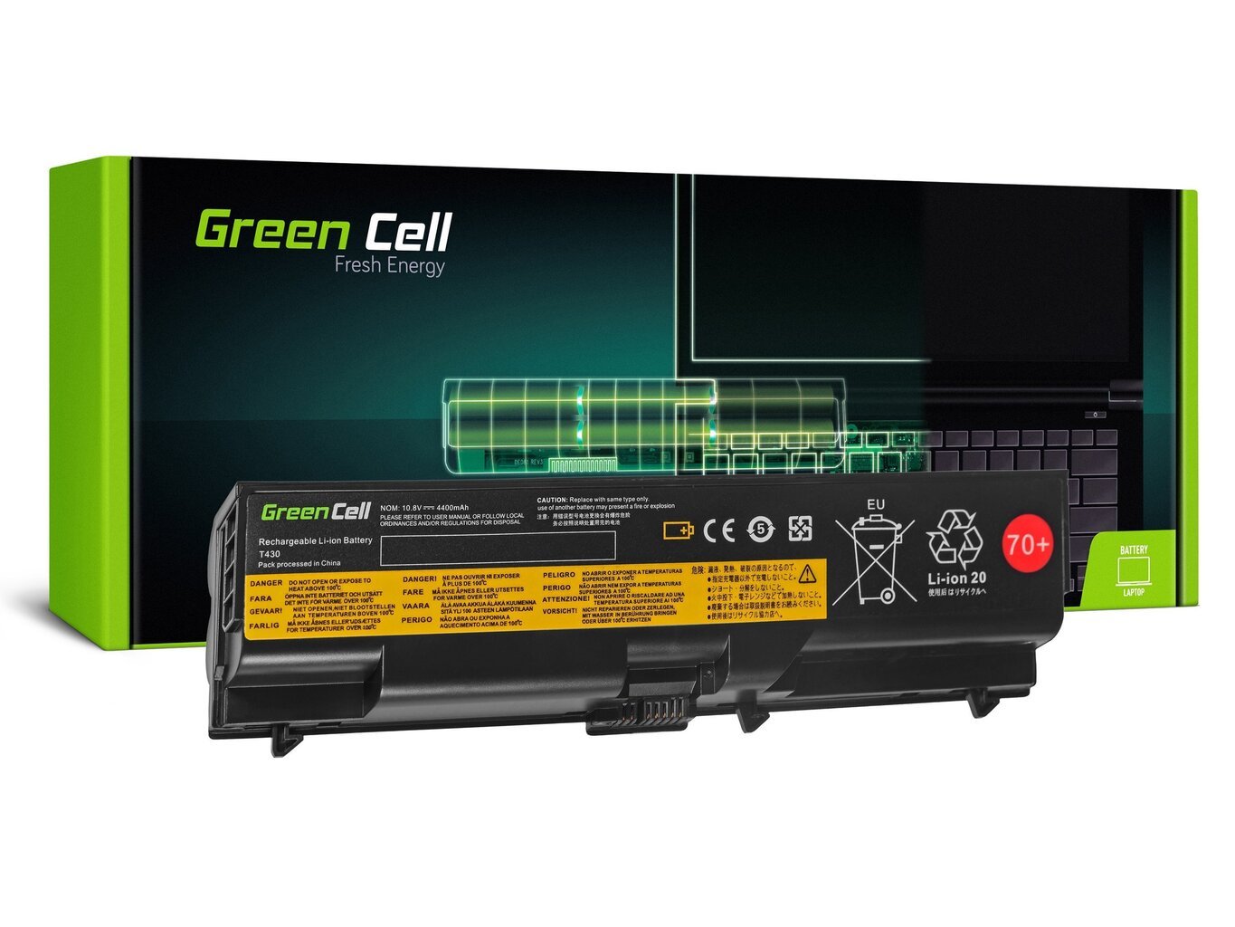 Sülearvuti aku Green Cell Laptop Battery for IBM Lenovo ThinkPad L430 L530 T430 T530 W530 цена и информация | Sülearvuti akud | hansapost.ee