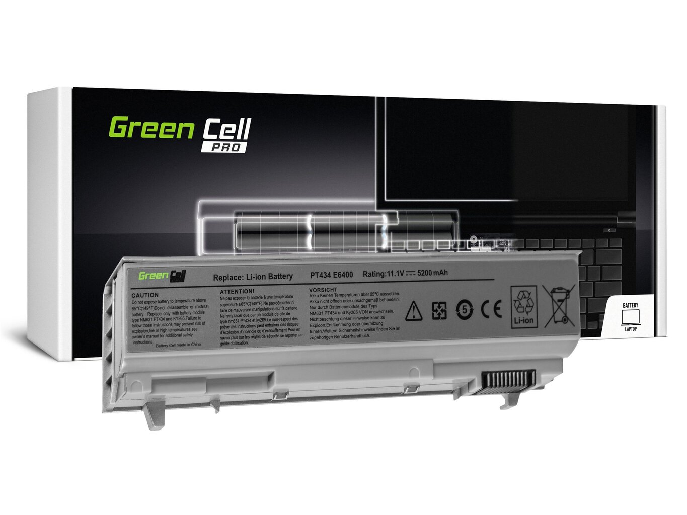 Green Cell Pro Laptop Battery for Dell Latitude E6400 E6410 E6500 E6510 E6400 ATG E6410 ATG Dell Precision M2400 M4400 M4500 цена и информация | Sülearvuti akud | hansapost.ee