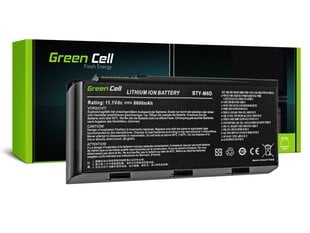 Green Cell Laptop Battery for MSI GT60 GX660 GX780 GT70 Dragon Edition 2 hind ja info | Green Cell Sülearvutid ja tarvikud | hansapost.ee