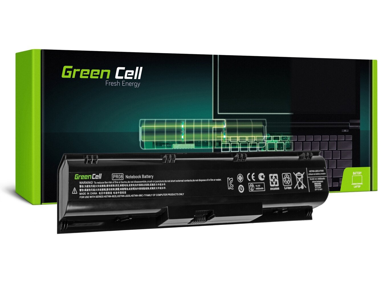 Sülearvuti aku Green Cell Laptop Battery for HP ProBook 4730 4740 hind ja info | Sülearvuti akud | hansapost.ee