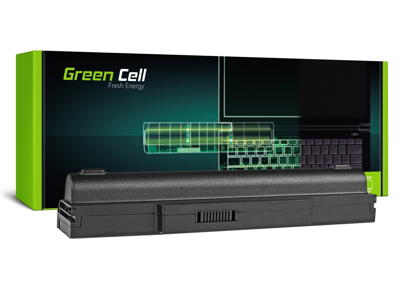 Sülearvuti aku Green Cell Laptop Battery for Asus N71 K72 K72J K72F K73SV N71 N73 N73S N73SV X73S hind ja info | Sülearvuti akud | hansapost.ee