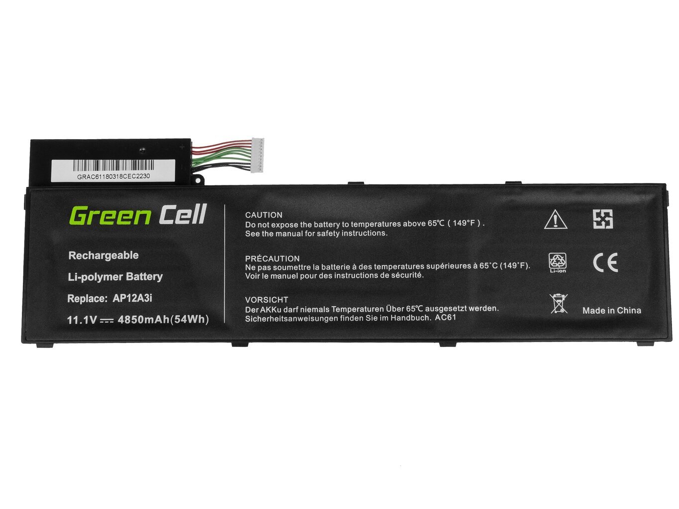 Sülearvuti aku Green Cell Laptop Battery for Acer Aspire Timeline Ultra M3 M3-581TG M5 M5-481TG M5-581TG TravelMate P648 P658 цена и информация | Sülearvuti akud | hansapost.ee
