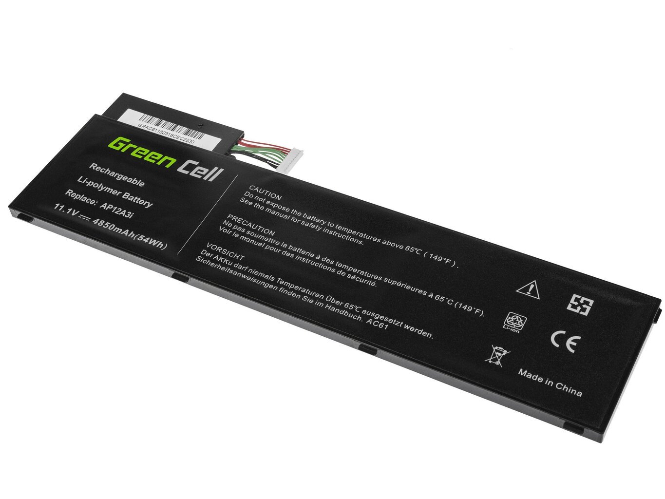 Sülearvuti aku Green Cell Laptop Battery for Acer Aspire Timeline Ultra M3 M3-581TG M5 M5-481TG M5-581TG TravelMate P648 P658 hind ja info | Sülearvuti akud | hansapost.ee