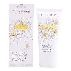 Niisutav ihupiim Clarins Moisture Rich Neroli 75 ml hind ja info | Kehakreemid, kehaõlid ja losjoonid | hansapost.ee