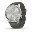 Смарт-часы Garmin vivomove Style S/E, silver/moss green