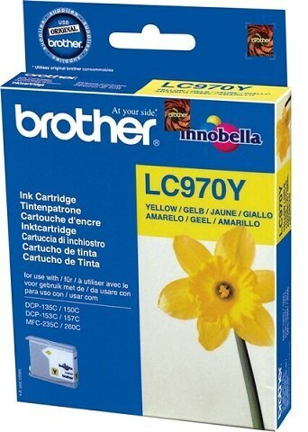 BROTHER LC970Y Ink yellow 300pages цена и информация | Laserprinteri toonerid | hansapost.ee