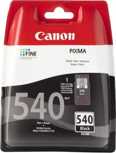 Canon PG-540 Black Ink Cartridge (for MG2150) цена и информация | Laserprinteri toonerid | hansapost.ee
