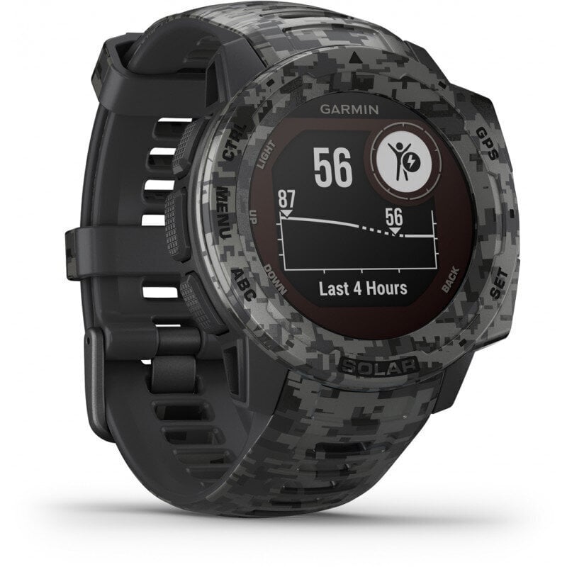 Garmin Instinct® Solar Camo Graphite Camo hind ja info | Nutikellad, laste nutikellad | hansapost.ee