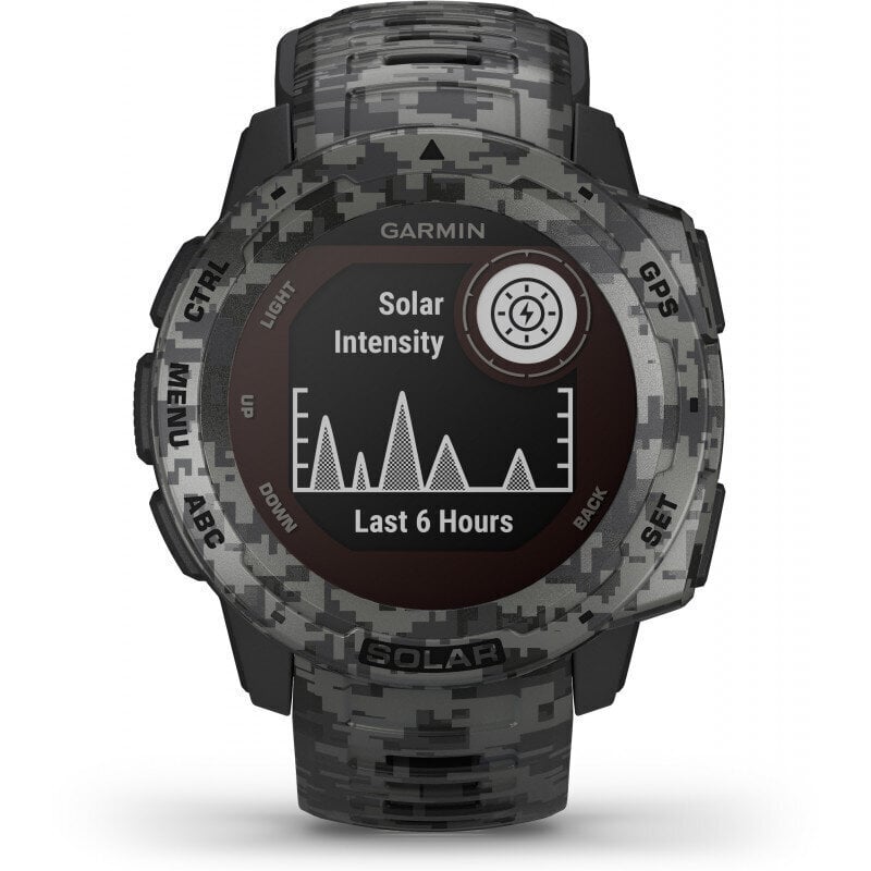 Garmin Instinct® Solar Camo Graphite Camo hind ja info | Nutikellad, laste nutikellad | hansapost.ee