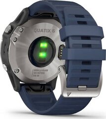 Garmin quatix® 6 Grey/Captain Blue цена и информация | Смарт-часы (smartwatch) | hansapost.ee