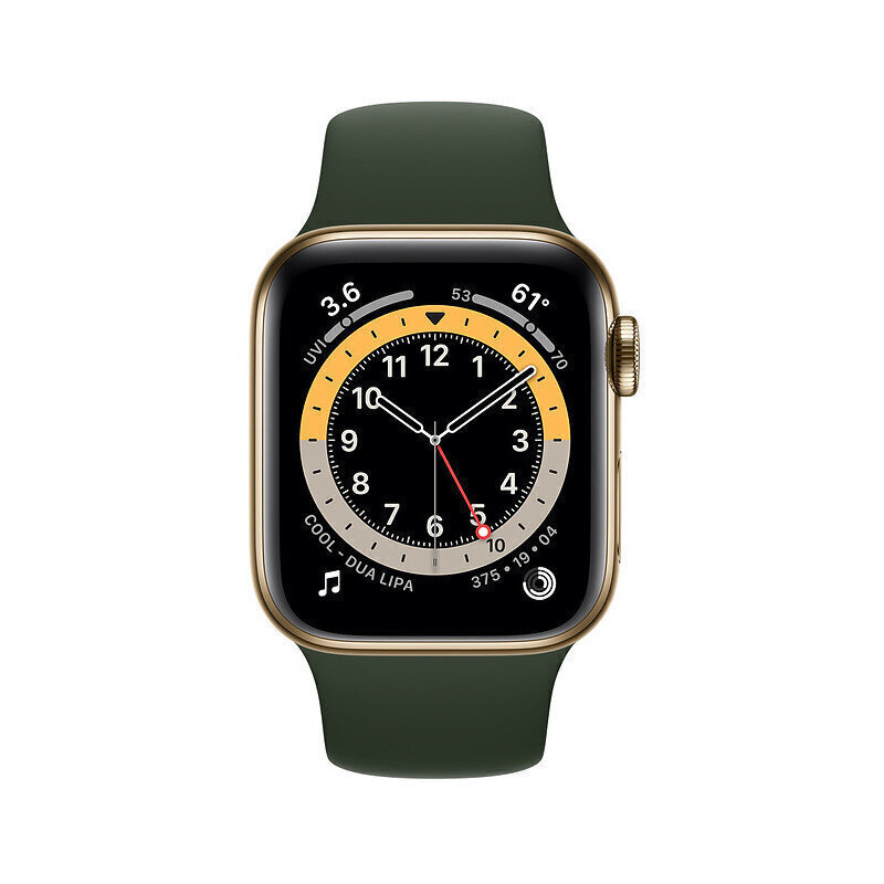 Nutikell Apple Watch Series 6 (40mm) GPS + LTE : Gold/Cyprus Green hind ja info | Nutikellad, laste nutikellad | hansapost.ee