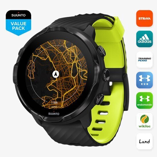 Suunto 7 Black Lime цена и информация | Nutikellad, laste nutikellad | hansapost.ee