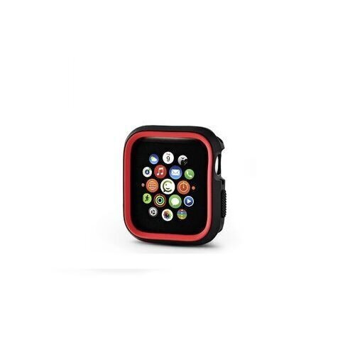 Kaitseümbris Devia Dazzle Series sobib Apple Watch 4 (40mm), Must/Punane hind ja info | Nutikellade aksessuaarid ja tarvikud | hansapost.ee