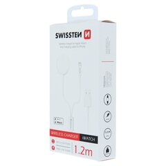 Swissten Беспроводное зарядное устройство 2 в 1 для Apple iWatch и Apple iPhone / Apple iPad белый цвет цена и информация | Аксессуары для смарт-часов и браслетов | hansapost.ee