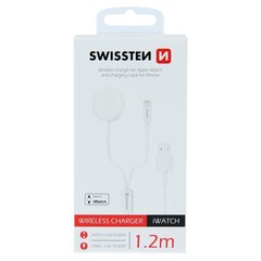 Swissten Беспроводное зарядное устройство 2 в 1 для Apple iWatch и Apple iPhone / Apple iPad белый цвет цена и информация | Аксессуары для смарт-часов и браслетов | hansapost.ee