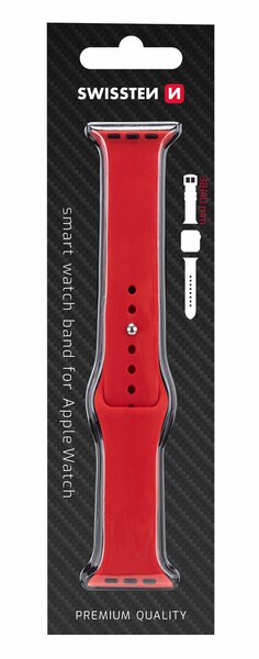 Vahetusrihm Apple Watch 38/40mm Swissten , Red hind