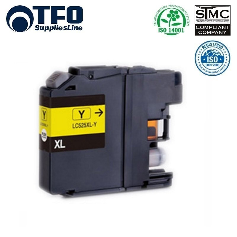 TFO Brother LC525 (LC525XL-Y) Yellow INK Cartridge 15ml DCP-J100 DCP-J105 MFC-J200 etc HQ Analog цена и информация | Laserprinteri toonerid | hansapost.ee
