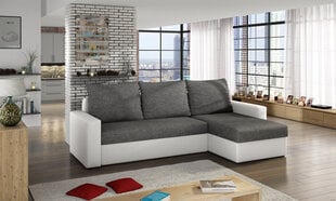 Универсальный угловой диван Livio белый/серый цена и информация | Угловые диваны | hansapost.ee
