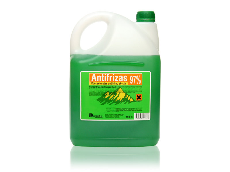 Kontsentreeritud antifriis roheline 97% 5kg цена и информация | Klaasipesuvedelikud ja jahutusvedelikud | hansapost.ee
