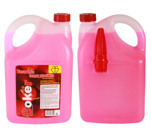 Suvine klaasipesuvdelik "Cherry" BOKER, 4L hind ja info | Klaasipesuvedelikud ja jahutusvedelikud | hansapost.ee