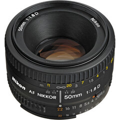 Nikon AF Nikkor 50mm f/1.8D цена и информация | Объективы | hansapost.ee