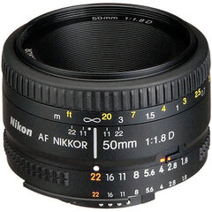 Nikon AF Nikkor 50mm f/1.8D цена и информация | Объективы | hansapost.ee