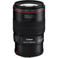 Canon EF 100мм f / 2.8L USM IS Macro, черный цена и информация | Canon Мобильные телефоны, Фото и Видео | hansapost.ee