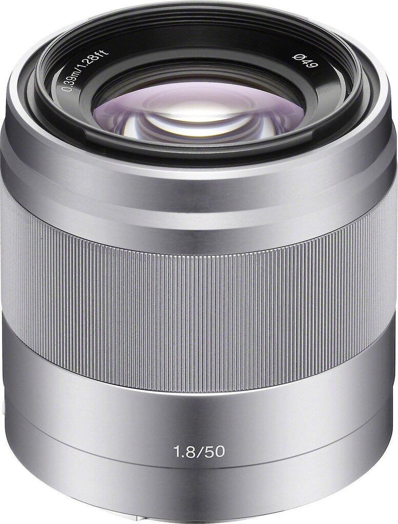 Sony E 50mm f/1.8 OSS, silver цена и информация | Fotoaparaatide objektiivid | hansapost.ee