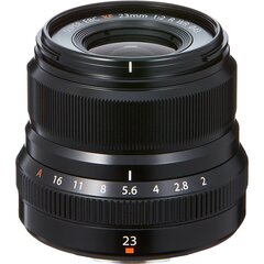 FUJIFILM FUJINON XF 23mm F2 R WR (Black) hind ja info | Fotoaparaatide objektiivid | hansapost.ee
