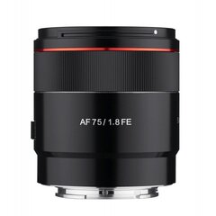 Samyang AF 75mm f/1.8 lens for Sony цена и информация | Samyang Мобильные телефоны, Фото и Видео | hansapost.ee