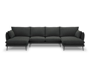 Pehme nurgadiivan Milo Casa Elio 6S, tumehall/must price and information | Corner sofas and corner sofa beds | hansapost.ee