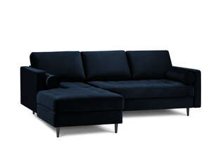 Pehme nurgadiivan Milo Casa Santo 4S-V, sinine/must price and information | Corner sofas and corner sofa beds | hansapost.ee