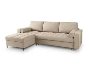 Pehme nurgadiivan Milo Casa Santo 5S, beež värv/must price and information | Corner sofas and corner sofa beds | hansapost.ee