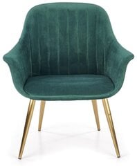 Кресло Halmar Elegance, зеленое / золотое цена и информация | Кресла для отдыха | hansapost.ee
